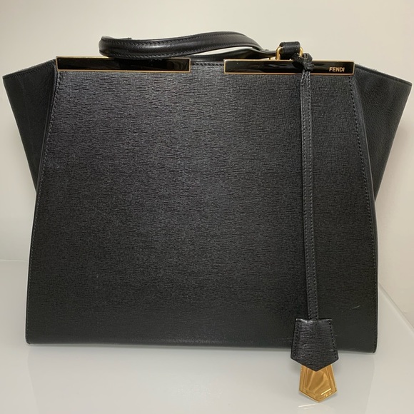 Fendi 3 Jours Trapeze Wing Leather Tote - Picture 1 of 15
